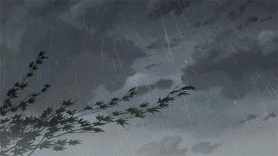 收集   点赞  评论  动画电影《言叶之庭》中唯美下雨场景动态gif