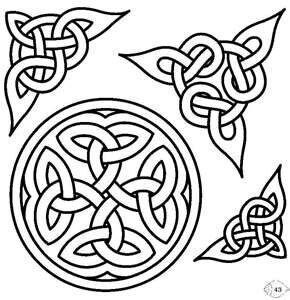 celtic knots 凯尔特结 图案,这种绳结式的图案出现在大概公元450年