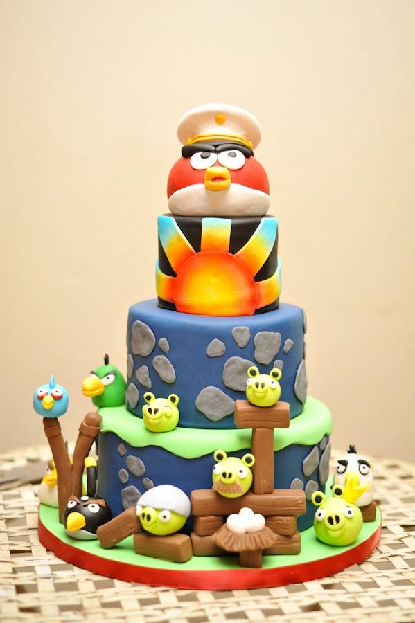 toffeecakes 太妃蛋糕 深圳翻糖蛋糕 生日礼物定制愤怒的小鸟