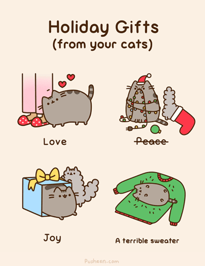 以pusheen the cat的名义在tumblr上创作了一系列的超萌日常gif作品