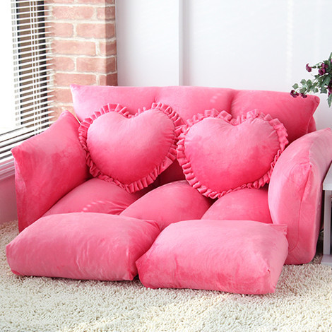 多功能折叠双人情侣懒人沙发,抢眼的色彩,双人的设计,尽显浪漫家居