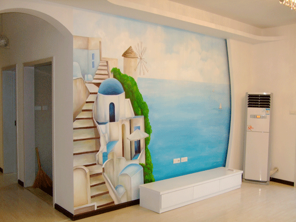 地中海 墙绘