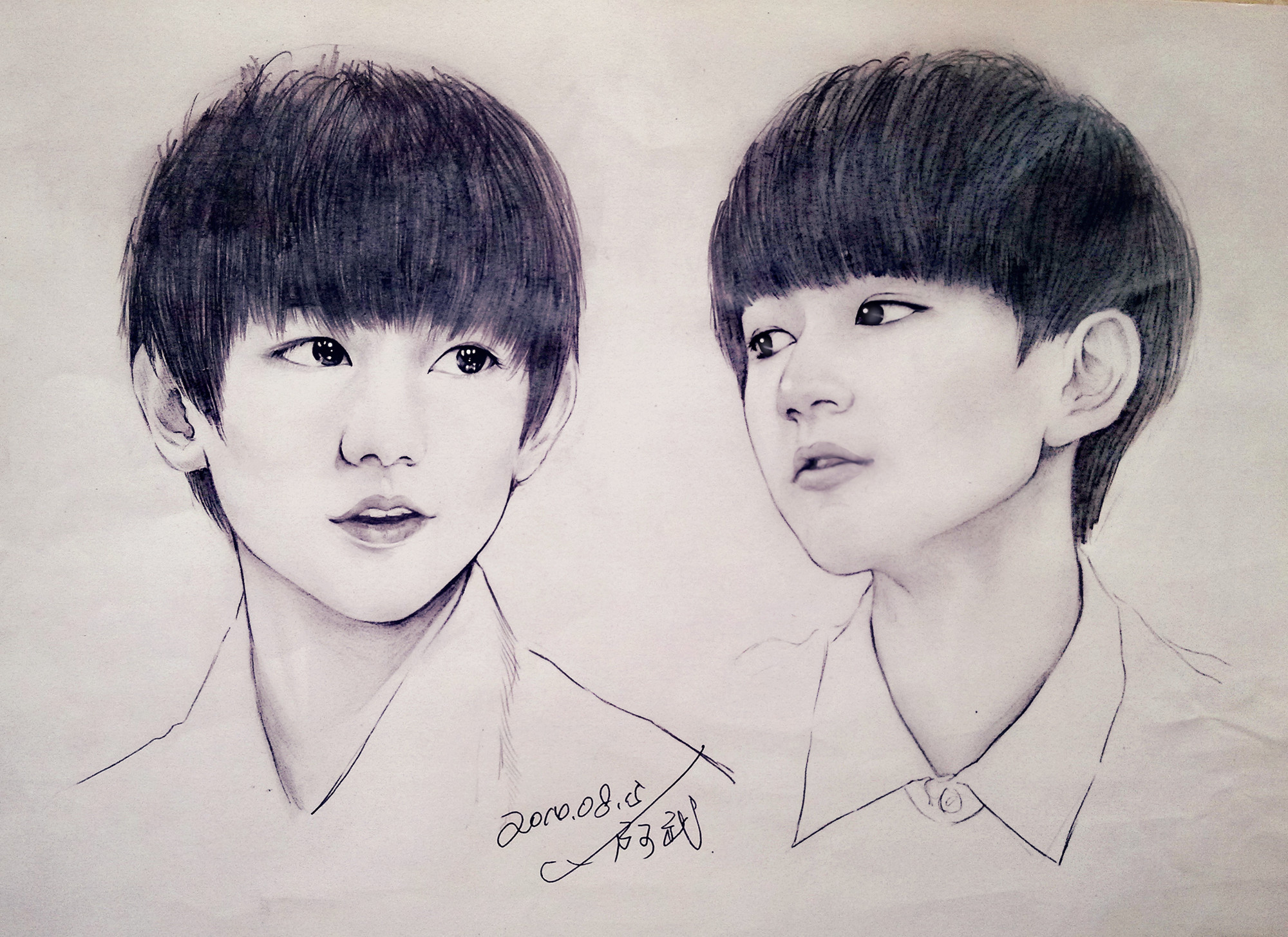 TFBOYS素描图片