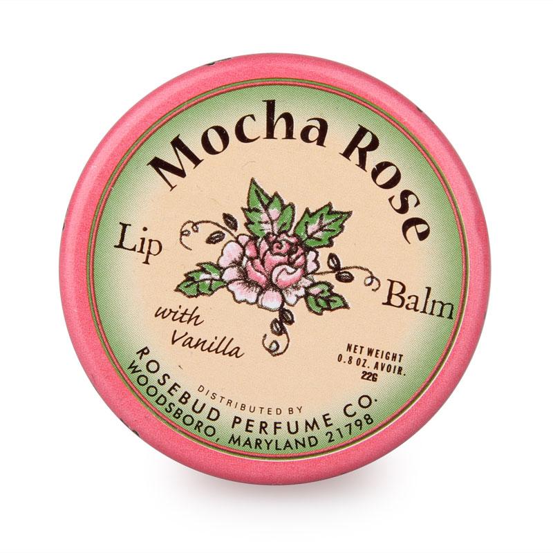 百年经典美国摩卡玫瑰花蕾膏22g铁罐装天然巧克力润唇膏护唇膏