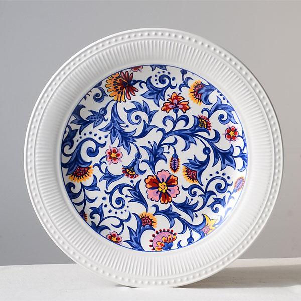 江南生活陶瓷餐具11英寸西餐盘盘子可做装饰盘挂盘lch