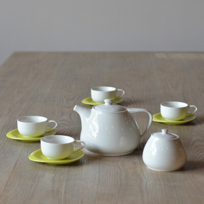 咖啡具套装 茶具陶瓷 欧式现代 时尚茶咖具 下午茶柠檬黄小清新