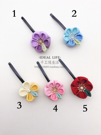 【ideal】手工日系和风花发夹/日本和.
