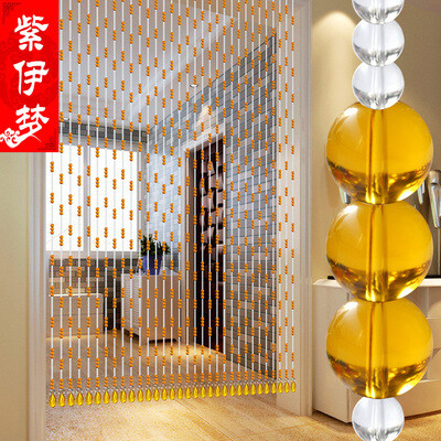 定制 特价珠帘门帘定制水晶隔断玄关帘成品挂帘卧室客厅风水窗帘珠帘