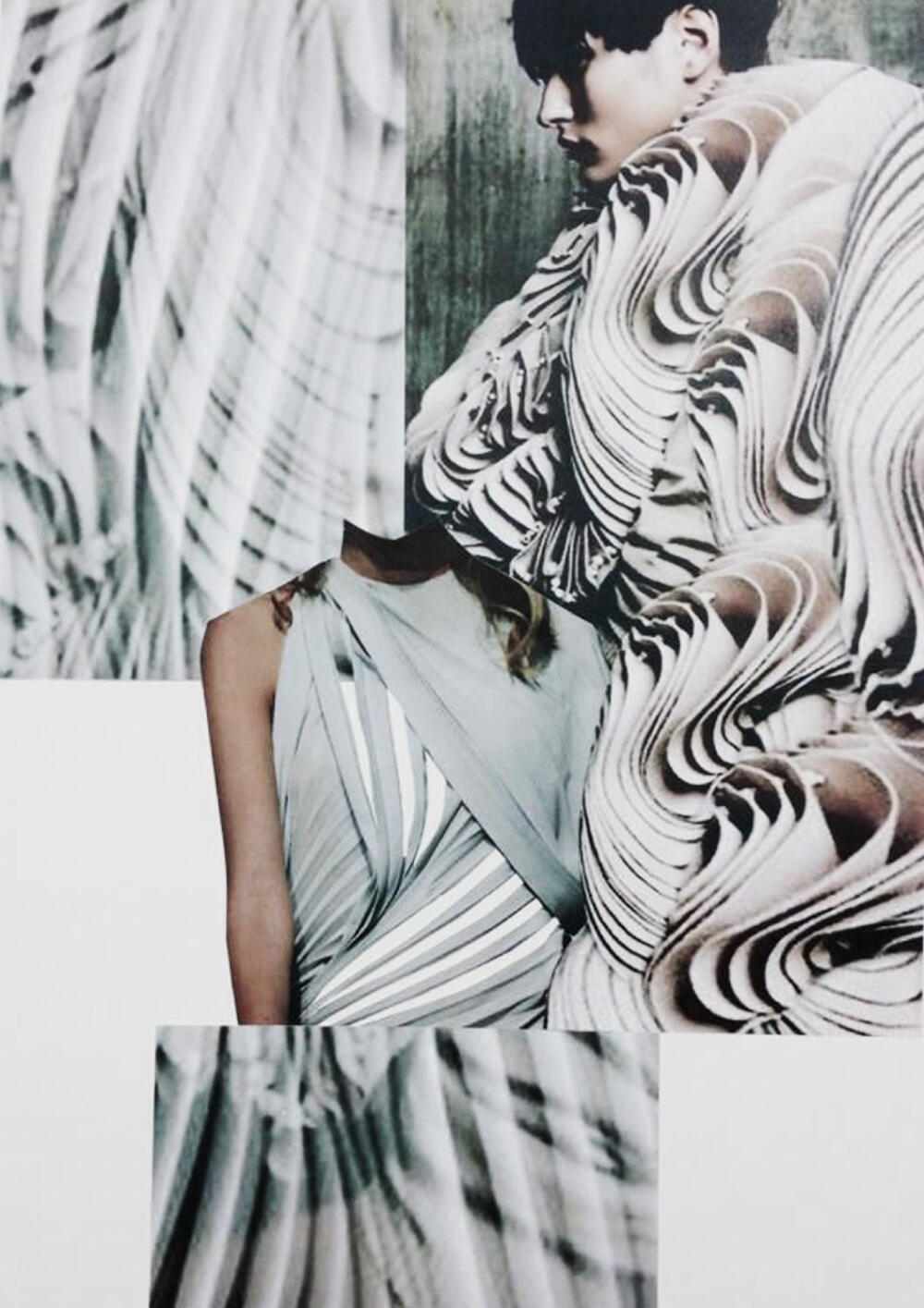 服装设计资料fashionportfolio时装创意设计面料折叠设计