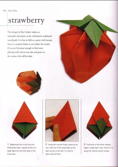 草莓折纸图解图片