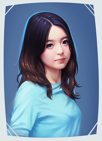 真人cg画像~人物插画~情侣头像~生日礼.