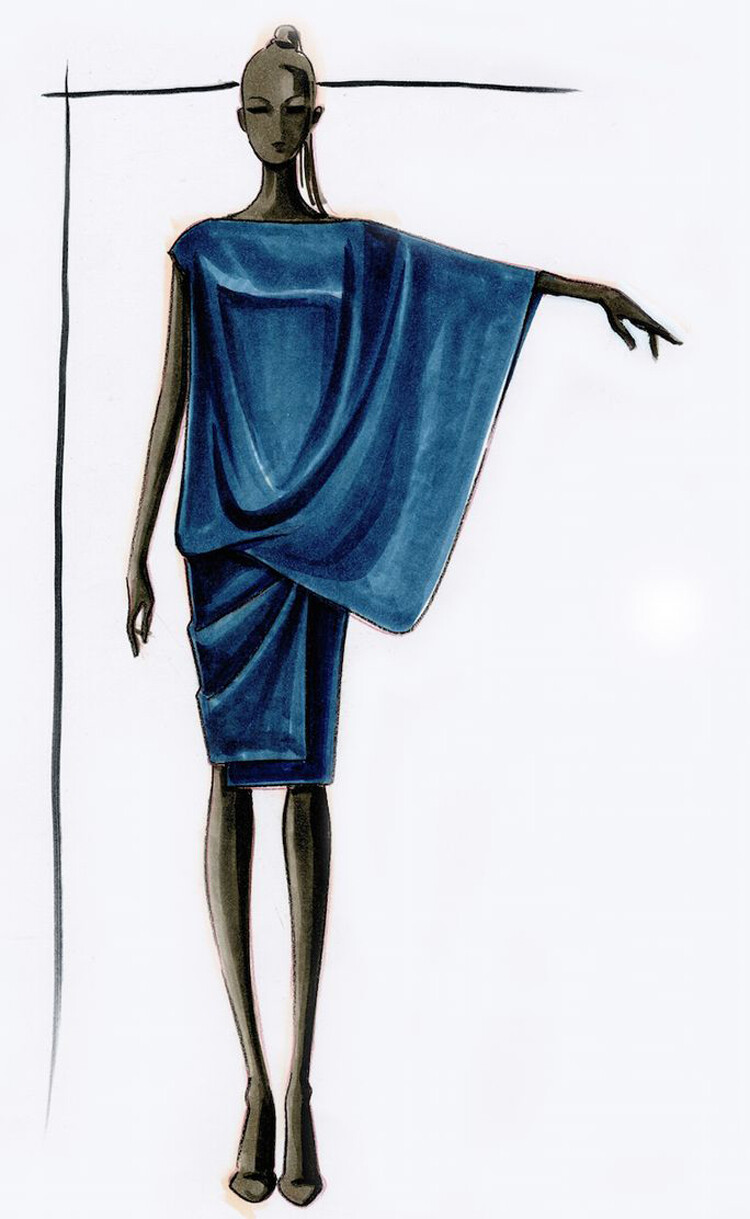 1000张国外服装设计大师彩铅水彩水粉时装设计效果图手绘稿临摹