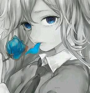 色彩 黑白 少女 头像 美美哒 动漫 眼睛