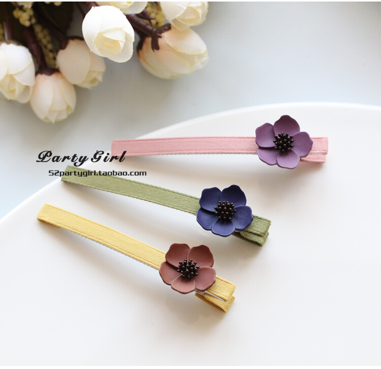 全长8cm 小花2cm樱花发夹
