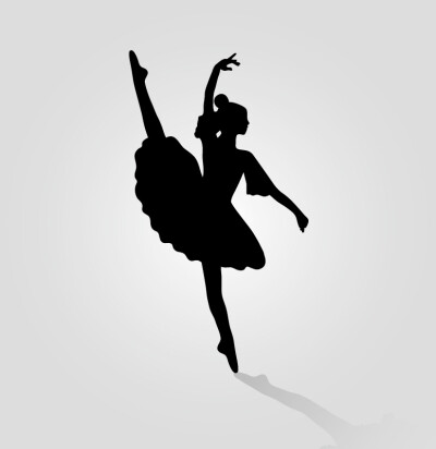芭蕾舞女孩影子图片