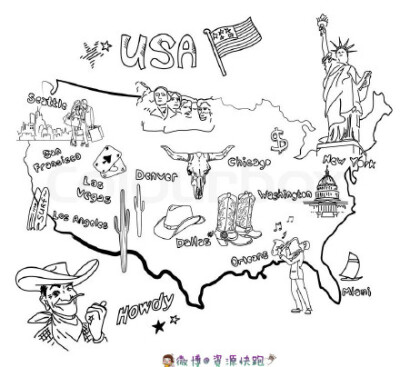 【手绘手帐插画素材】#资源分享# #手帐# #简笔画# 世界旅行篇