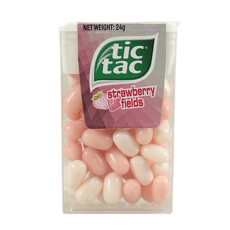 ferrero费列罗 tic tac 进口嘀嗒糖薄荷糖 草莓味24g大盒