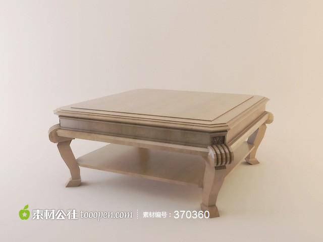 欧式家具精美茶几模型下载