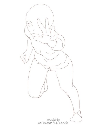 绘画学习# 人体角度仰视,俯视参考素材!