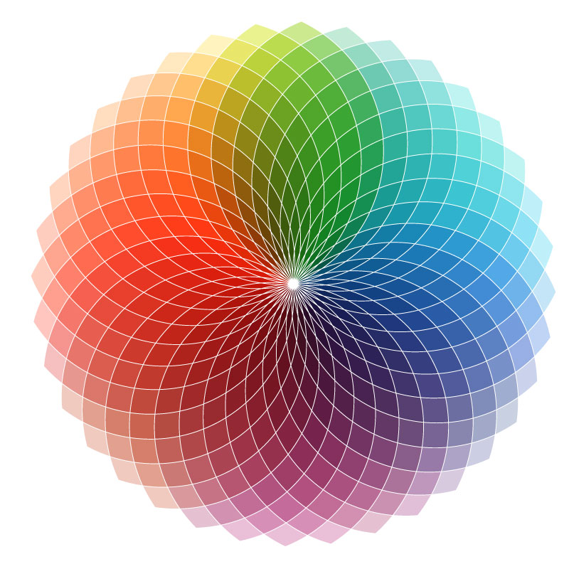 彩虹色圆形花纹矢量素材,素材格式:eps,素材关键词:花纹,圆形,颜色