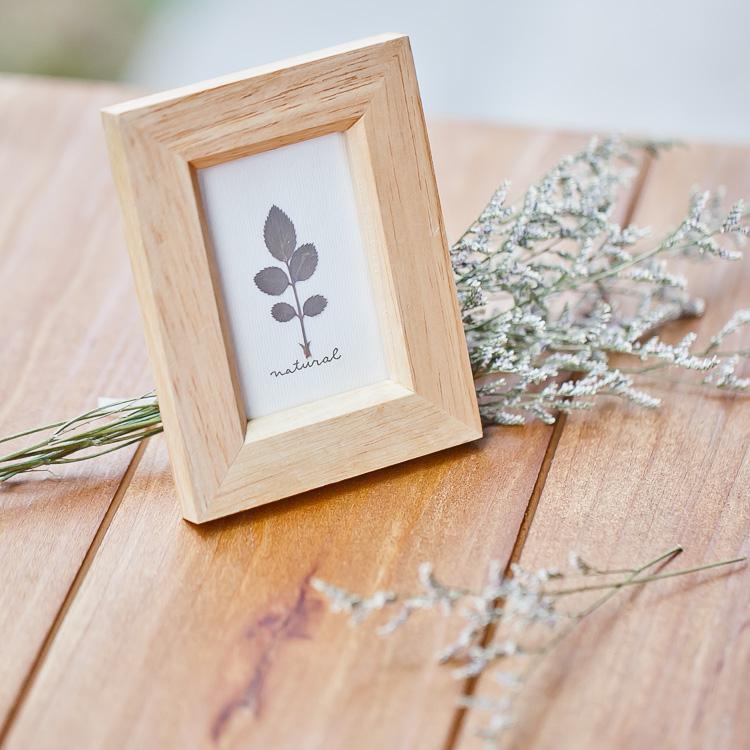 日式zakka muji风 树叶标本原木相框 榉木相框 家居装饰摆件礼品