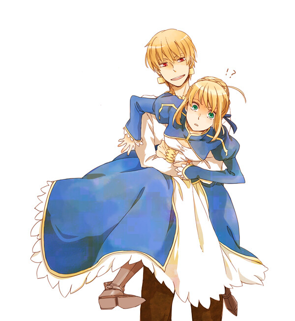 fate zero saber acher 金闪闪 双王 pixiv