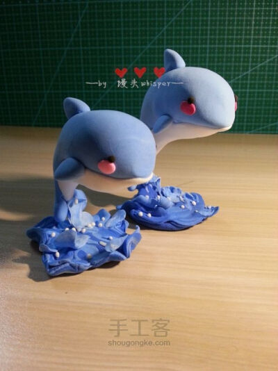 海豚彩泥制作方法图片