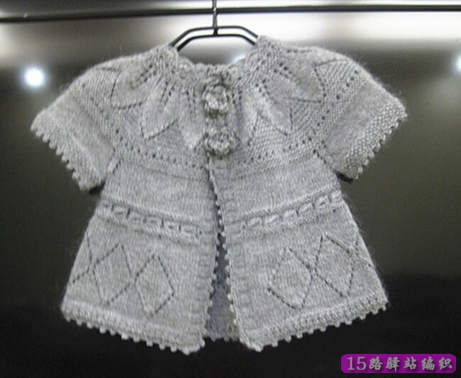 叶子花儿童毛衣的织法,短袖开衫款式