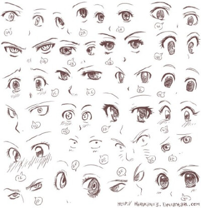 迪士尼眼睛画法图片