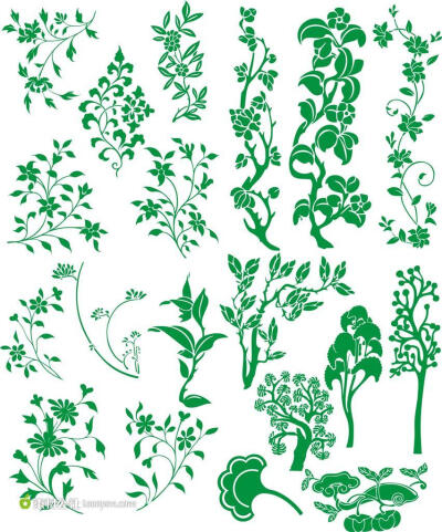 原始时期的植物纹样图片