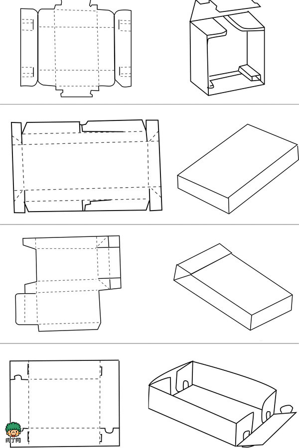 硬纸板自制收纳盒教程图片