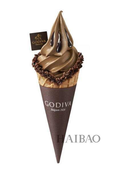 【歌帝梵 (godiva)巧克力软冰淇淋 rmb 45】歌帝梵 (godiva)经典
