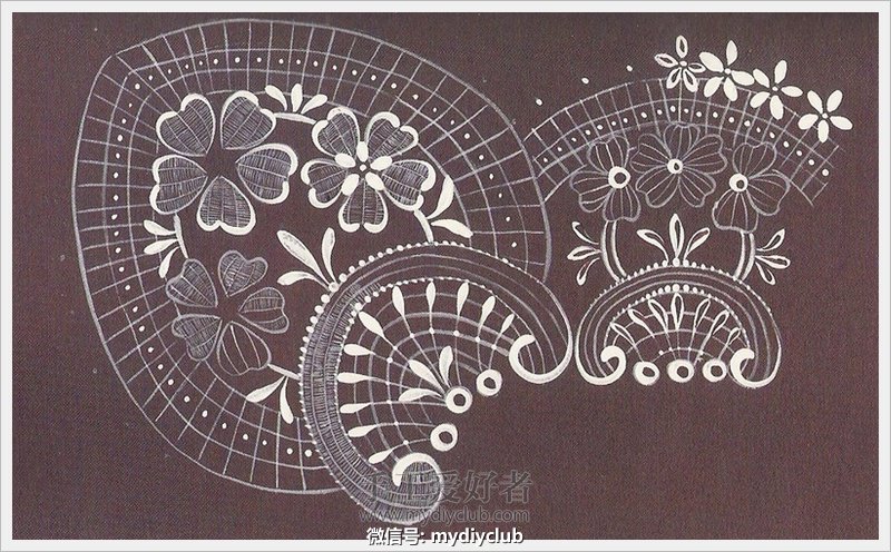 蕾丝花样点画图样