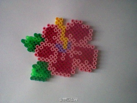 拼豆# #拼豆图纸# #拼拼豆豆# 花