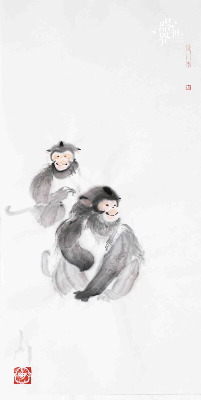 猿猴古风图片