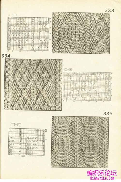 几款棒针底边花样图解----备用-编织乐论坛