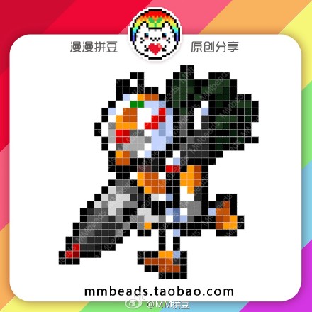 我爱拼豆# 这次出来的是eva,之前一直已经有多个版本流传了~这次崭鲻