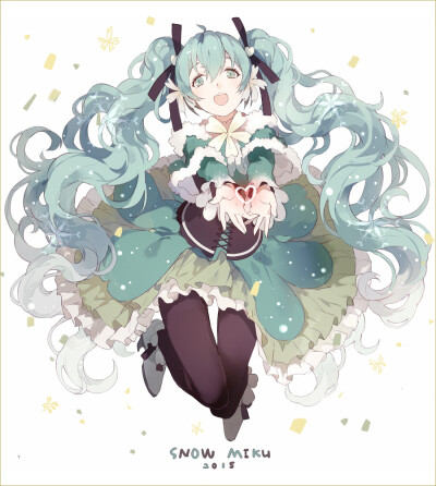 pixiv画师【nine】插画【-snow miku-】动漫壁纸-初音未来/侵删