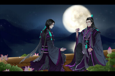 古剑奇谭一 陵越 百里屠苏 绘师【惊嘞个蛰】