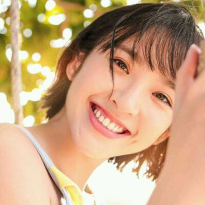 唐艺昕 短发 刘海 活泼清新 梨涡