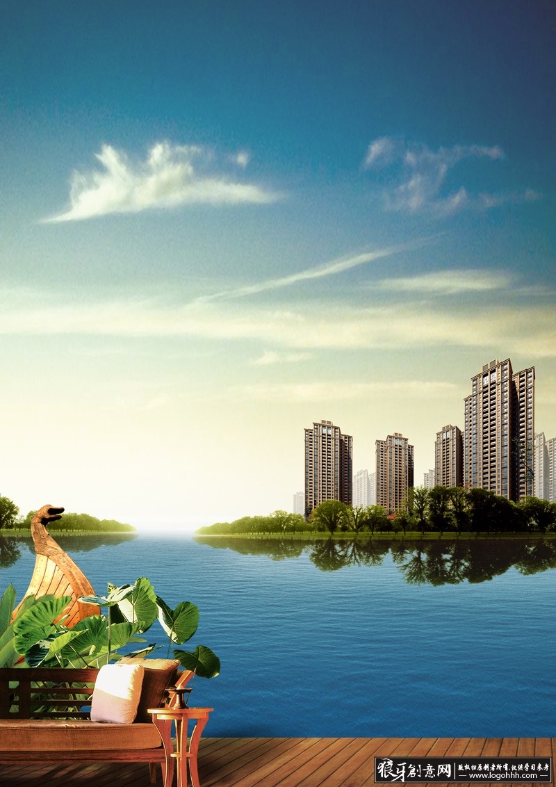 房地产素材 房地产背景psd 地产海报背景 楼盘背景别墅背景 地产展板