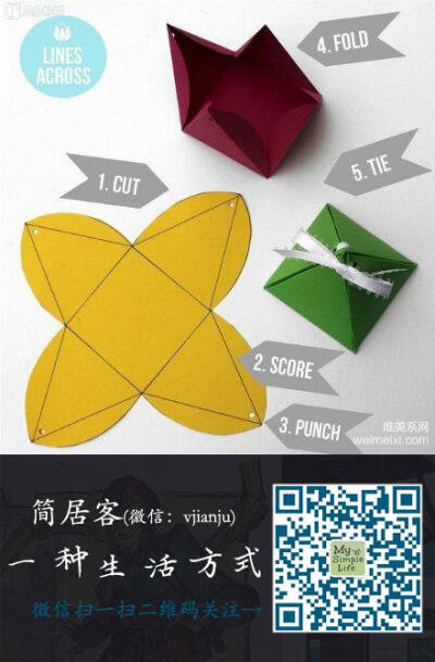 立体四棱锥礼品盒手工卡纸制作教程图片-创意家居|唯美系 设计师qq群