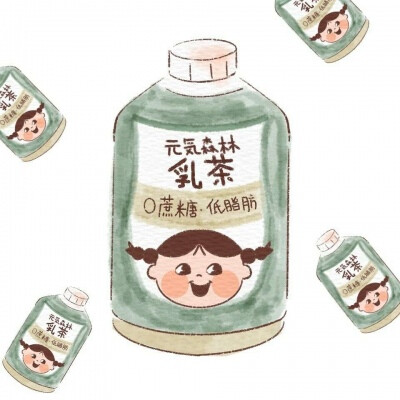 可爱饮料手绘头像 有没有你爱喝的呀