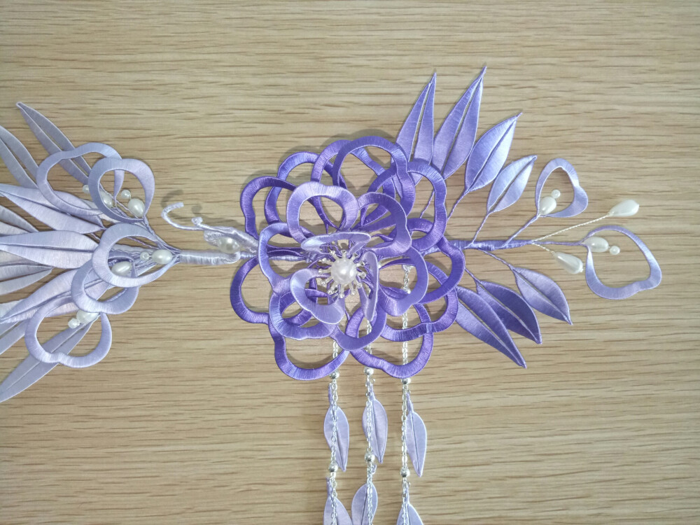 "凤衔花"缠花纯手工原创.