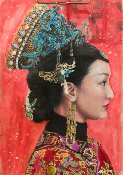 如懿传头饰手绘