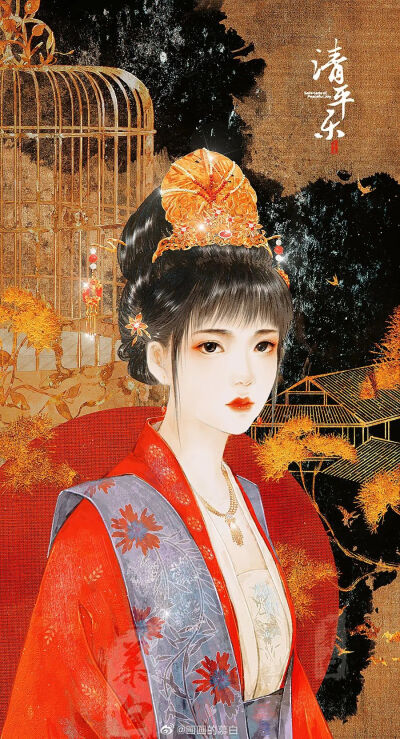 插画古风动漫二次元 插画