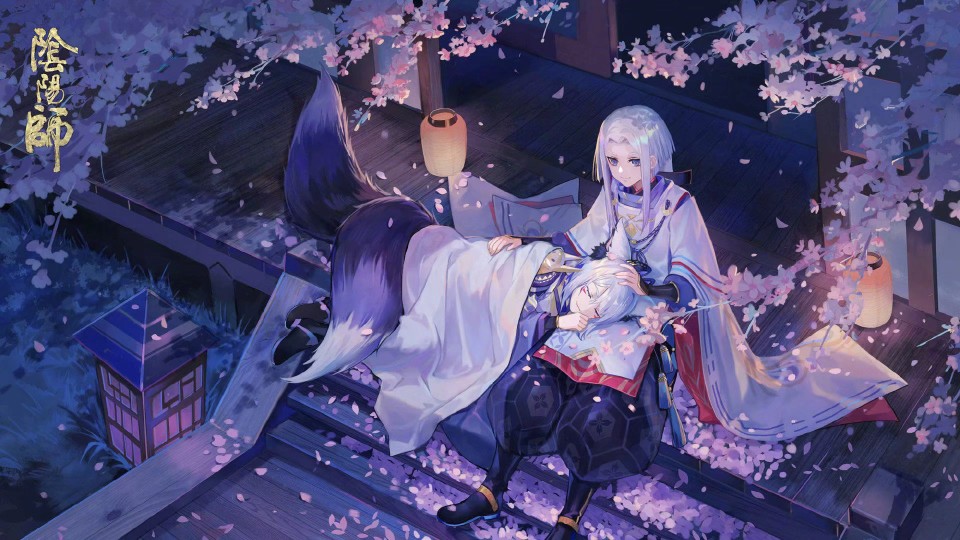 阴阳师白藏主绝美插画