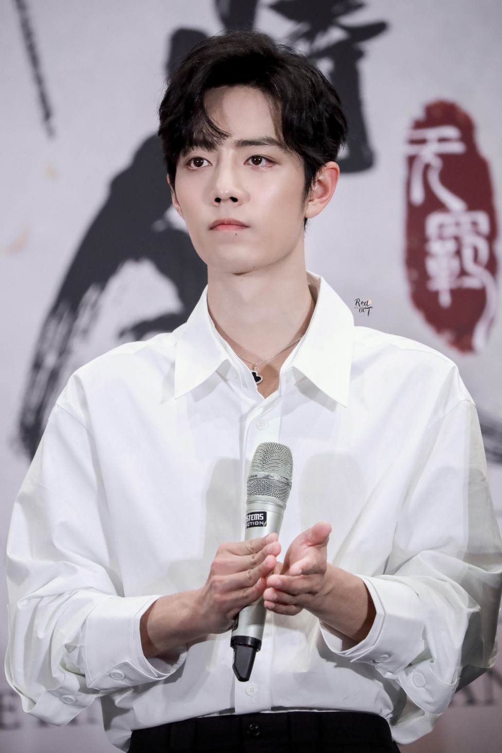 肖战壁纸背景头像 白衬衫