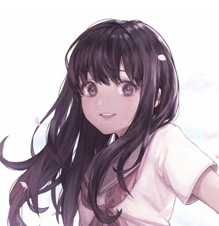 动漫女生头像可爱风插画风少女