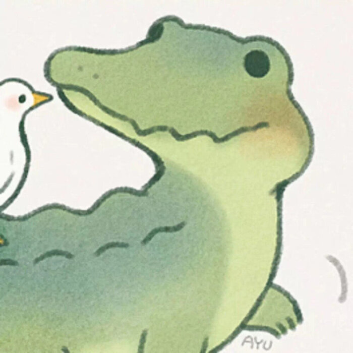 鳄鱼情头卡通图片
